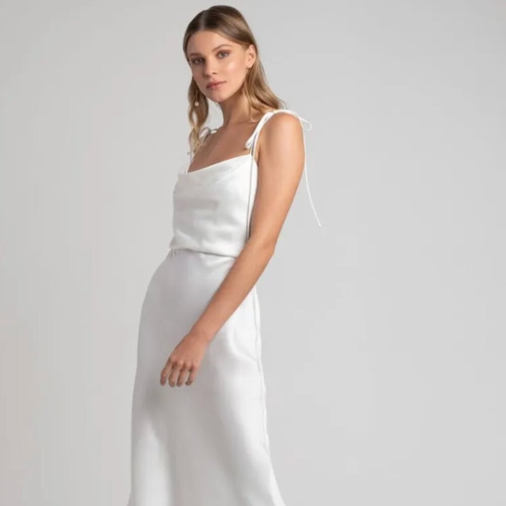 Jenny Yoo Kat Midi Dress, Size 4 dry cleaned